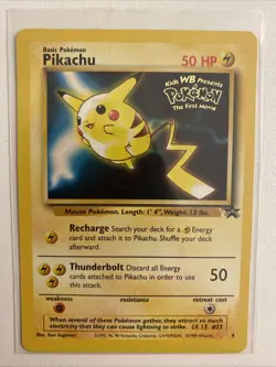 Pokemon WOTC Black Star Pikachu Stamped Movie Promo #4 Vintage 1999 - Image 1