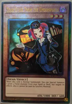 YuGiOh Tour Guide from the Underworld Ultimate Rare 1st Edition RA01-EN005 - Image 1