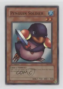 Penguin Soldier 1st Ed. YuGiOh Starter Deck Joey #SDJ-022 2003 00jz - Image 1