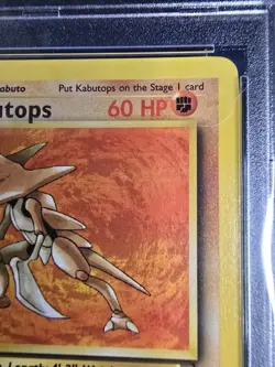 1999 POKEMON FOSSIL 1ST EDITION #24 KABUTOPS PSA 9 - Image 3