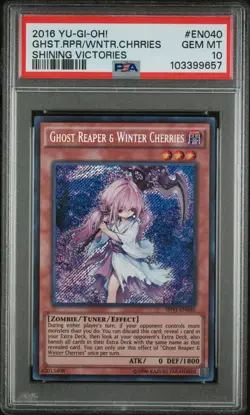 Ghost Reaper & Winter Cherries PSA 10 Gem Mint SHVI-EN040 Yugioh TCG 2016 Unlim - Image 1