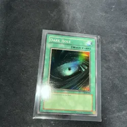 Yugioh Dark Hole LOB-052 Super Rare 1st Edition NM 2002 Glossy Lob - Image 3