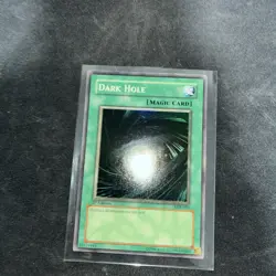 Yugioh Dark Hole LOB-052 Super Rare 1st Edition NM 2002 Glossy Lob - Image 4
