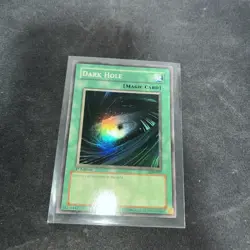 Yugioh Dark Hole LOB-052 Super Rare 1st Edition NM 2002 Glossy Lob - Image 5