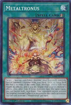 Yugioh - Metaltronus - 1st Edition Super Rare NM - Free Holo Card - Image 1