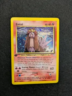 Entei Neo Revelation 1st Edition Holo Rare Pokemon Card 6/64 WOTC TCG - Image 1