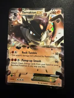 Terrakion EX Dragons Exalted 2012 Pokemon TCG Card #71/124 - Image 1