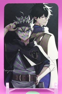Yuno&Asta/ Black Clover Promo Trading Card Weekly Shonen Jump Japanese Anime - Image 1