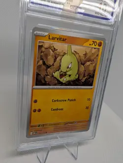 Larvitar SV03: Obsidian Flames 105/197 Pokemon Card TCG - CCG 10 GEM MINT GRADED - Image 2