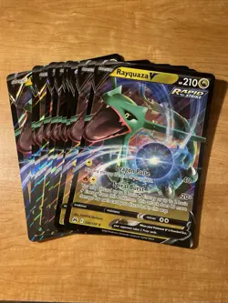 10 JUMBO Rayquaza V Oversized Promo Card 100/159 Crown Zenith Sea & Sky Pokemon - Image 1