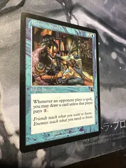Rhystic Study Prophecy Regular Common Card, MTG Magic the Gathering 2000 - Image 2