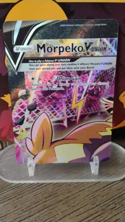 MORPEKO V-Union Sword & Shield POKEMON Full-Art Holo 2023 Trading Card SWSH287 - Image 1