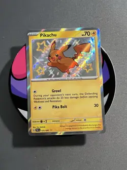 Pokemon Card - Pikachu Paldean Fates 131/091 Shiny Holo Rare - Image 1