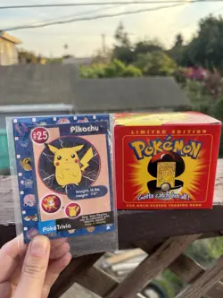 🔥 NEW BurgerKing Pokemon Pikachu 23k Gold Plated Card & Pokeball Sealed - Image 1