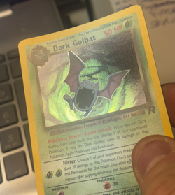 Dark Golbat - 7/82 - Pokemon Team Rocket Holo Rare WOTC - NM - SWIRL Card - Image 3