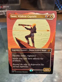 M 0301 Sami, Wildcat Captain Triumphant BORDERLESS Edge of Eternities MTG Card - Image 1