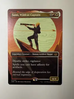 M 0301 Sami, Wildcat Captain Triumphant BORDERLESS Edge of Eternities MTG Card - Image 1