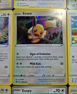 9 Card Eevee Pokemon Cards Lot : 2020 - 2024 - Image 1