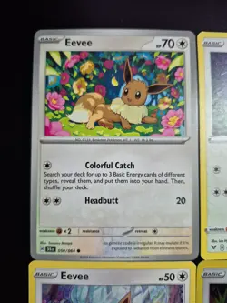 9 Card Eevee Pokemon Cards Lot : 2020 - 2024 - Image 3