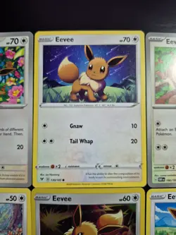 9 Card Eevee Pokemon Cards Lot : 2020 - 2024 - Image 4