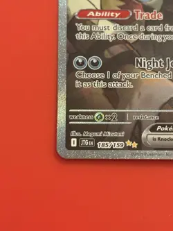 Pokemon TCG N's Zoroark EX Holo Card 185/159 Sv09: Journey Together + FREE ZORUA - Image 3