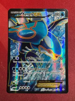 KYOGRE EX 148/160 Primal Clash FULL ART HOLO RARE FA Pokemon TCG card LP - Image 1