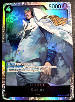 Kuzan OP02-096 (Reprint) SR ONE PIECE Tcg Card Game NM Black - Image 1