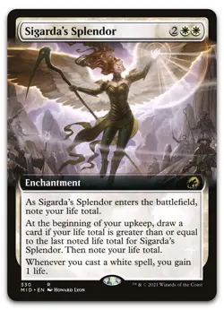 Sigarda's Splendor (Extended Art) #330 (NM) Midnight Hunt MID Magic MTG - Image 1