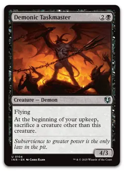 Demonic Taskmaster #104 (NM) Innistrad Remastered INR Magic MTG - Image 1