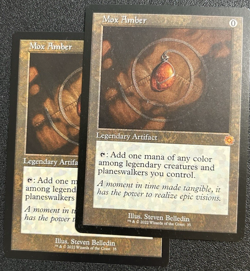 2 x MTG Mox Amber - (The Brothers' War): NM / Mint: Pack Fresh !! - Image 1