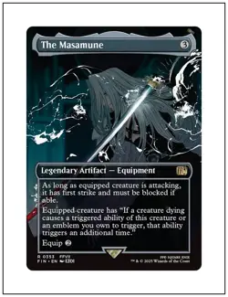 1x The Masamune, Borderless Art, Final Fantasy, MTG NM - Image 1