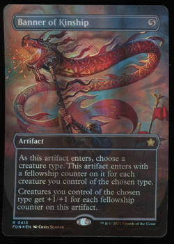 Banner of Kinship - MANA FOIL - Borderless - MTG Foundations - RareCo - Image 1