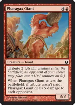 Pharagax Giant -Foil Medium Play MTG Born of the Gods - Image 1