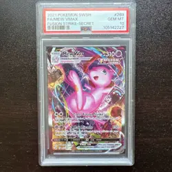 Mew VMAX PSA 10 Alt Art Fusion Strike Pokemon Card 269/264 Sword & Shield FA - Image 1