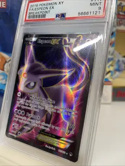 2016 Espeon EX #117 Full Art/FA PSA9 - Pokemon TCG XY Breakpoint - Image 2