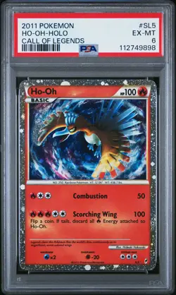 HO-OH Call of Legends #SL5 PSA 6 Pokemon [Nostalgium] - Image 1