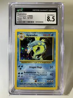 1999 Pokemon Gyarados Holo Base Set Unlimited CGC 8.5 - Image 3