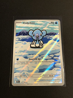 Cubchoo 109/086 Sv: Black Bolt Illustration Rare Pokemon TCG NM - Image 1