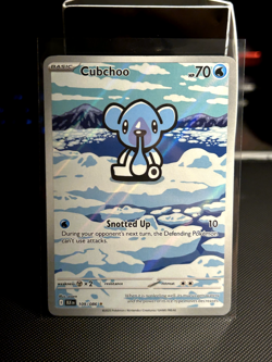 Cubchoo 109/086 Sv: Black Bolt Illustration Rare Pokemon TCG NM - Image 3