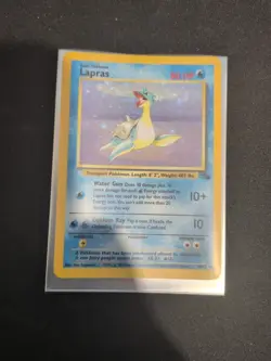 Pokemon Lapras Fossil Set Foil 10/62 1999 - Image 1