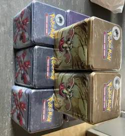 8 Pokemon TCG Stacking Tin 2024 Psychic Gengar Steel Dragon Sealed - Image 2