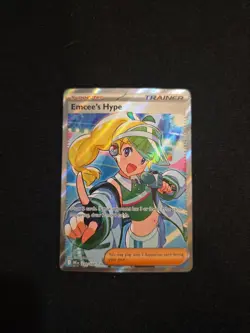 Pokemon Trainer Emcee's Hype 220/182 - Destined Rivals Full Art Secret Rare Holo - Image 2