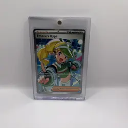 Pokemon Trainer Emcee's Hype 220/182 - Destined Rivals Full Art Secret Rare Holo - Image 1