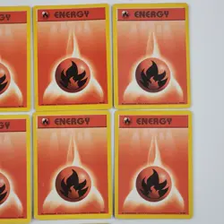 Pokemon TCG Base Set Fire Energy #98 Lot Of 10 Cards Vintage 1999 LP To MP - Image 3