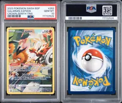 Pokemon Galarian Zapdos SWSH283 PSA 10 Gem Mint Crown Zenith Promo Full Art - Image 3