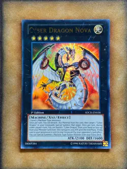 Yugioh Cyber Dragon Nova SDCR-EN038 Ultra Rare 1st Ed LP - Image 1