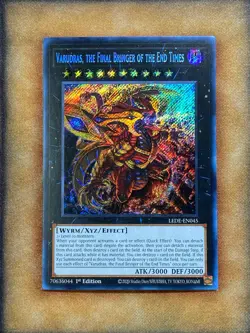 Yugioh Varudras, the Final Bringer of the End Times LEDE-EN045 Secret 1st Ed NM - Image 1