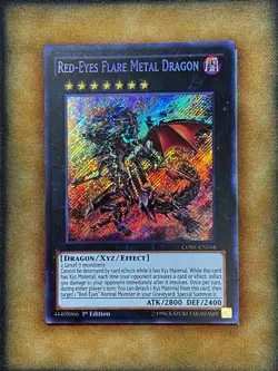 Yugioh Red-Eyes Flare Metal Dragon CORE-EN054 Secret Rare 1st Ed NM - Image 1