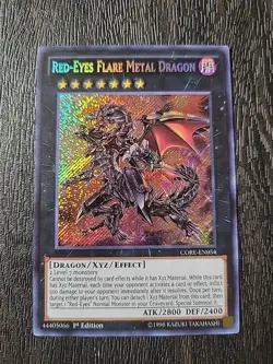 Yugioh Red-Eyes Flare Metal Dragon CORE-EN054 Secret Rare 1st Ed NM - Image 1