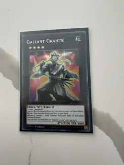 Yugioh Gallant Granite MP20-EN167 Secret Rare 1st Ed NM - Image 1